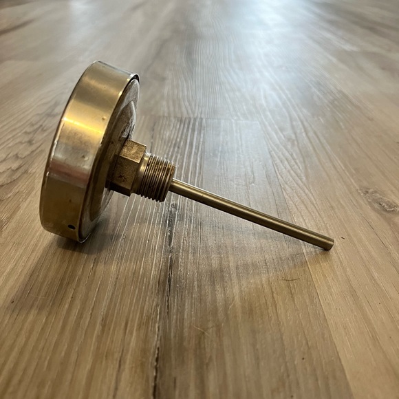 Weston Stainless Steel Photographic Thermometer 1.75" Dial with 6" Stem and Clip - Picture 2 of 3